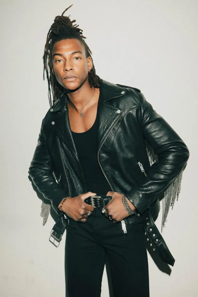 OTHER LEATHER JACKETS MEN The Chained Outlaw Biker Jacket