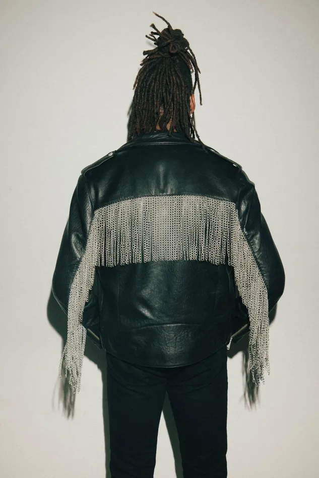 OTHER LEATHER JACKETS MEN The Chained Outlaw Biker Jacket