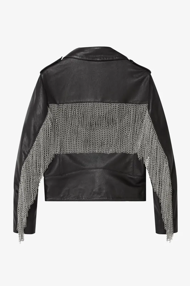 OTHER LEATHER JACKETS MEN The Chained Outlaw Biker Jacket