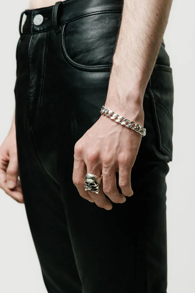 OTHER NECKLACES and CHAINS MENWOMEN 925 120 Curb Bracelet