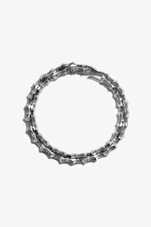 OTHER NECKLACES and CHAINS MENWOMEN 925 Goth Link Bracelet Silver