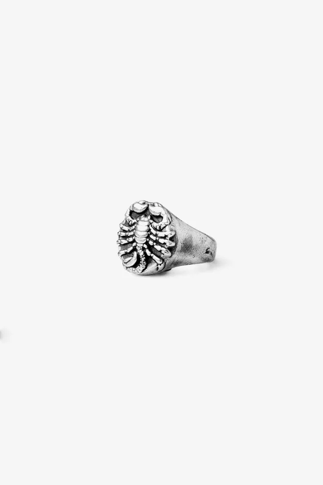 OTHER NECKLACES and CHAINS MENWOMEN 925 Scorpion Signet Ring