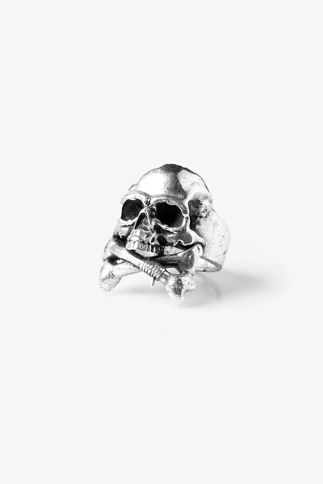 OTHER RINGS MENWOMEN 925 Skull and Crossbones Ring Silver
