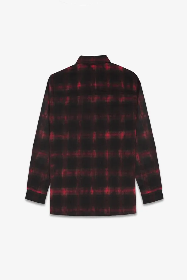 OTHER SHIRTS MEN Flannel Shirt Red Tie Dye