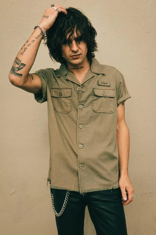 OTHER SHIRTS MEN SS Military Shirt Military Green