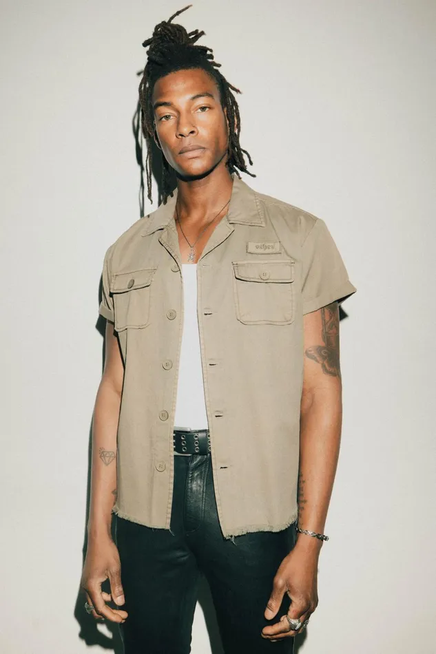OTHER SHIRTS MEN SS Military Shirt Military Green