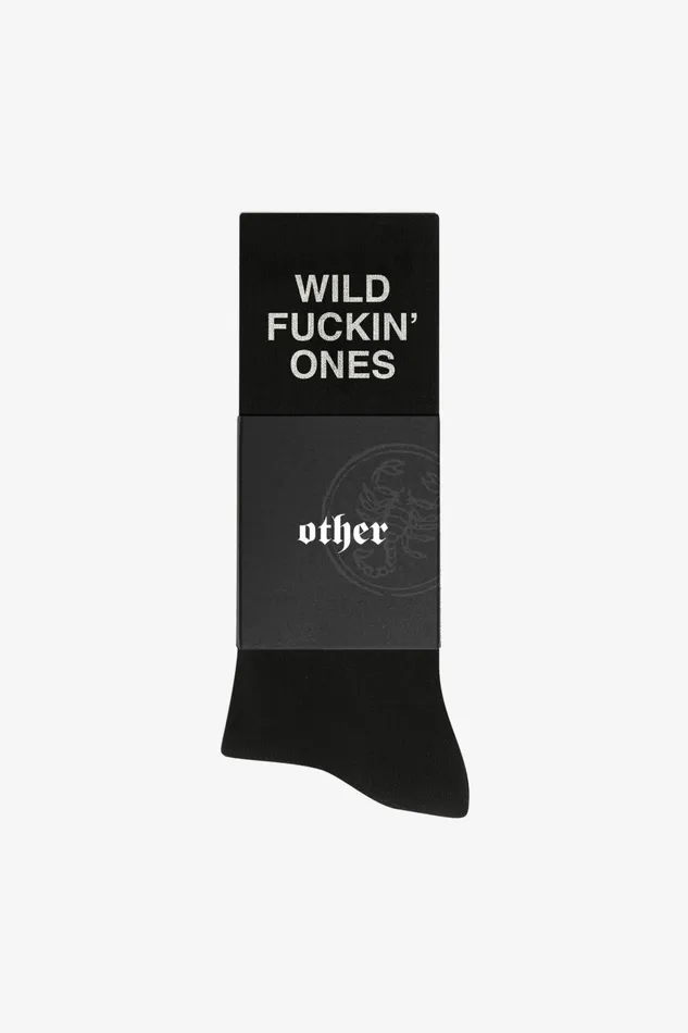 OTHER SOCKS MENWOMEN Wild Fuckin Ones Socks Black