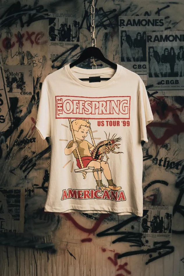 OTHER TSHIRTS MEN THE OFFSPRING AMERICANA TOUR 1999 VINTAGE TSHIRT