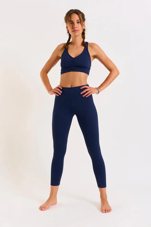 Outfit Navy Blue FLOW and EAGLE WELLNESS Navy Women Banana Moon Leggings and Pants