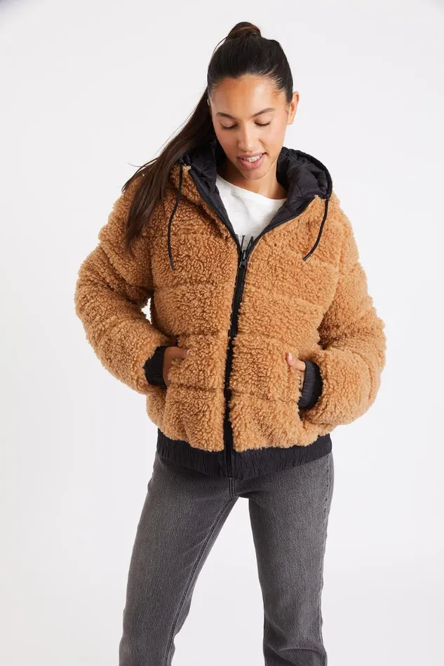 Padded Jacket Brown 8211 IVANNA WOODPARK Brown Women Banana Moon Jackets and Coats Padded Jacket Brown 8211 IVANNA WOODPARK Brown Women Banana Moon Jackets and Coats