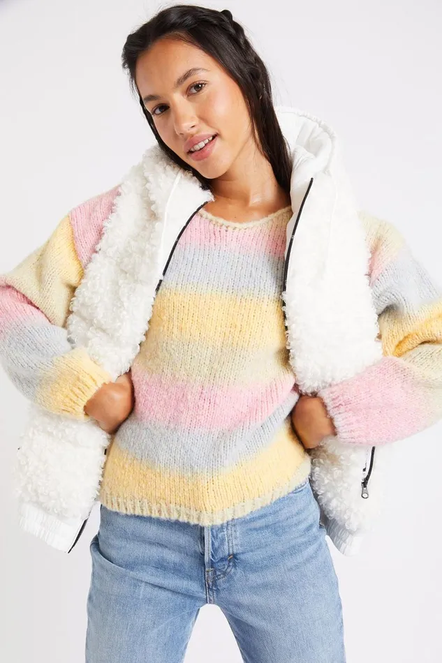 Padded Jacket Ecru 8211 DULCIE WOODPARK Ecru Women Banana Moon Jackets and Coats Padded Jacket Ecru 8211 DULCIE WOODPARK Ecru Women Banana Moon Jackets and Coats