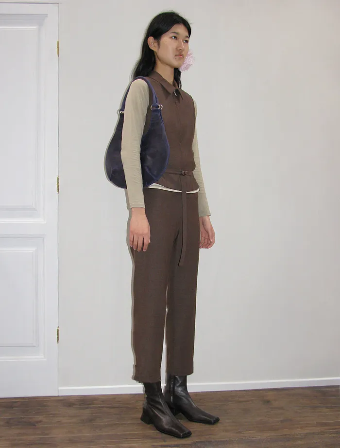 Paloma Wool ANGELCollared Vest With Front Zip And Adjustable Belt Women Tops