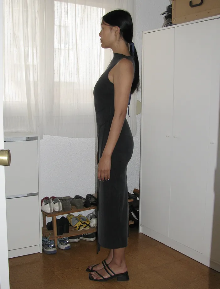 Paloma Wool BETTY Black Double Play Sleeveless Dress With Soft Layered Neck Women Dresses