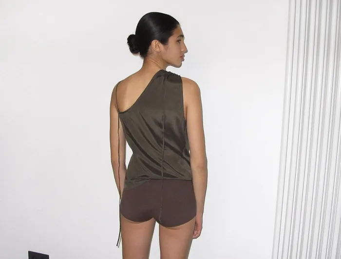 Paloma Wool BYBLOSElastic Silk Multiposition Drape Top Women Tops