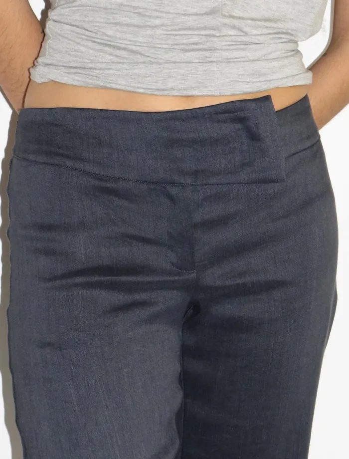 Paloma Wool DIPAsymmetric Wide Waistband Elastic Pants Women Bottoms