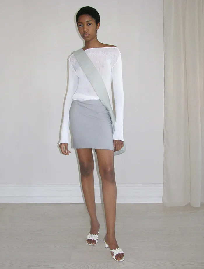 Paloma Wool EDDOFitted Mini Skirt With Front Pockets Women Bottoms