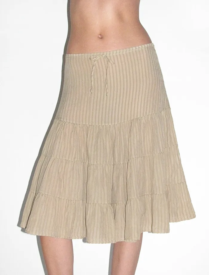 Paloma Wool ETOILESlightly Sheer Gathered Skirt Women Bottoms