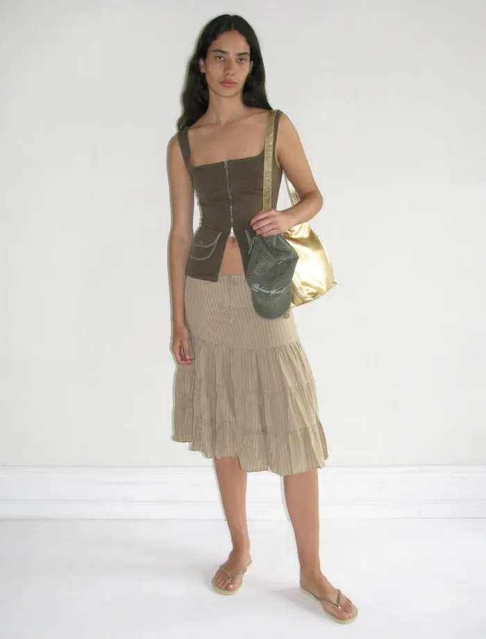 Paloma Wool ETOILESlightly Sheer Gathered Skirt Women Bottoms
