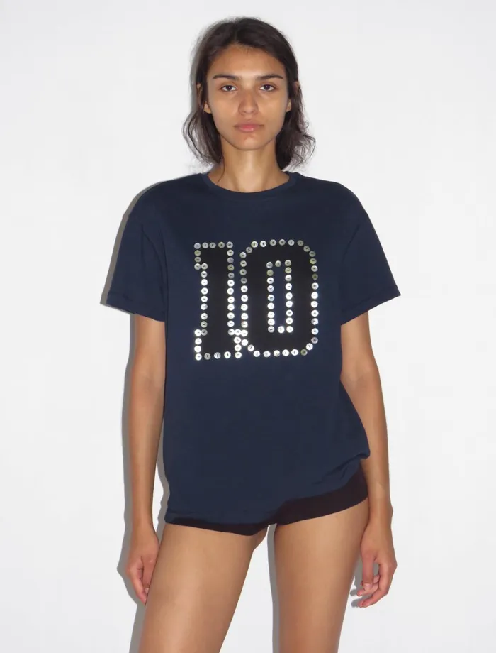 Paloma Wool FLORECotton Tshirt With A 03910039 Print Decorated With Motherofpearl Buttons Pwman 8211 US