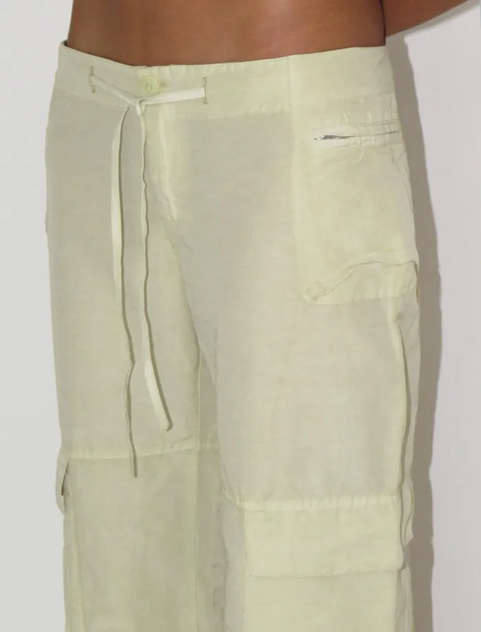 Paloma Wool FLORESTAYellow Lowwaist Cargo Pants Women Bottoms