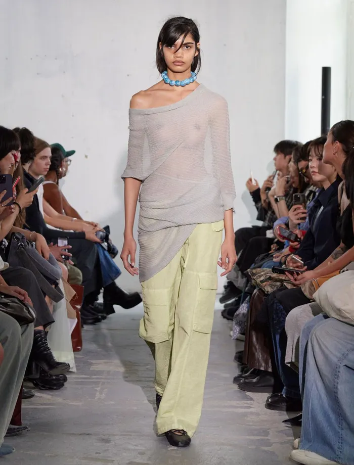 Paloma Wool FLORESTAYellow Lowwaist Cargo Pants Women Bottoms