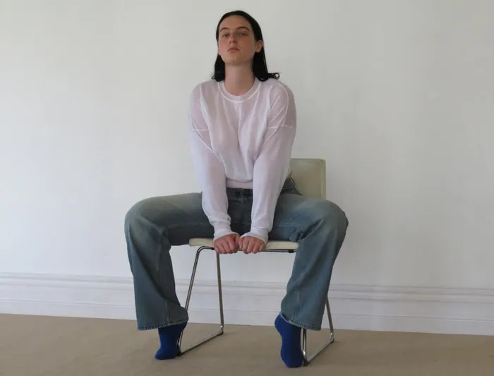 Paloma Wool GIOSheer Delicate Cotton Knit Top With A Photograph By Alessandro Furchino Capria Women Tops