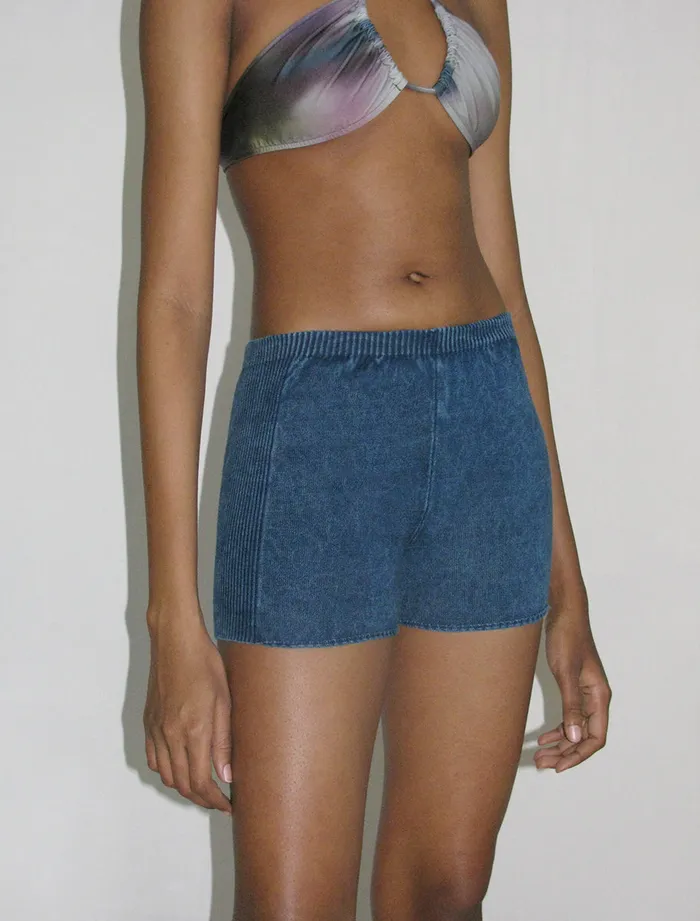 Paloma Wool GRAND TOURWashed Indigo Effect Lowwaist Short Women Bottoms