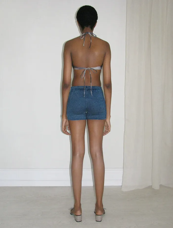 Paloma Wool GRAND TOURWashed Indigo Effect Lowwaist Short Women Bottoms