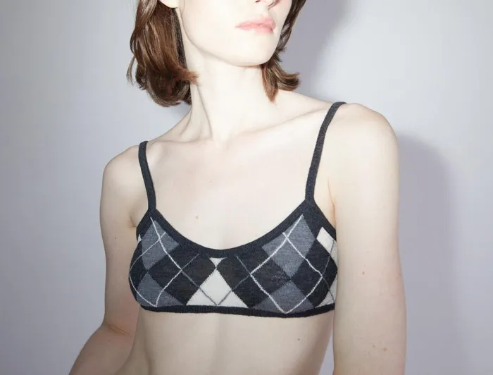 Paloma Wool GUNITBralette Top With Diamond Jacquard Women Tops