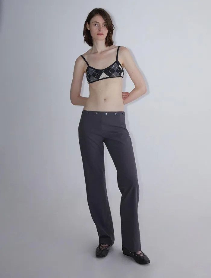 Paloma Wool GUNITBralette Top With Diamond Jacquard Women Tops