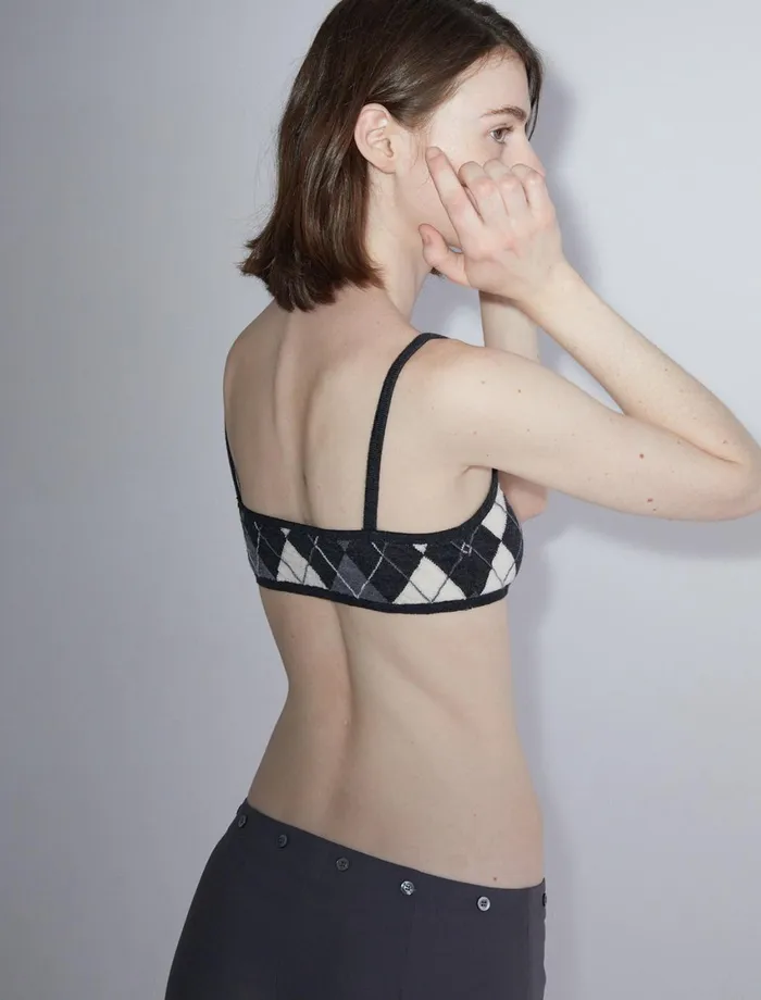 Paloma Wool GUNITBralette Top With Diamond Jacquard Women Tops
