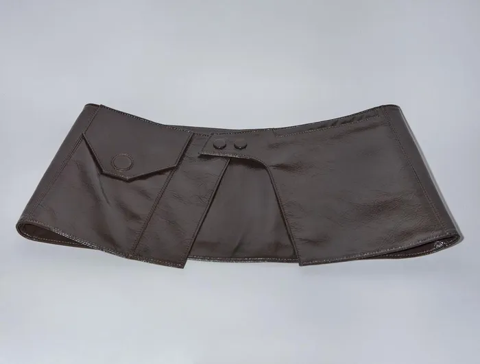 Paloma Wool PAULINABrown Mini Skirtstyle Leather Belt With Pockets Women Belts