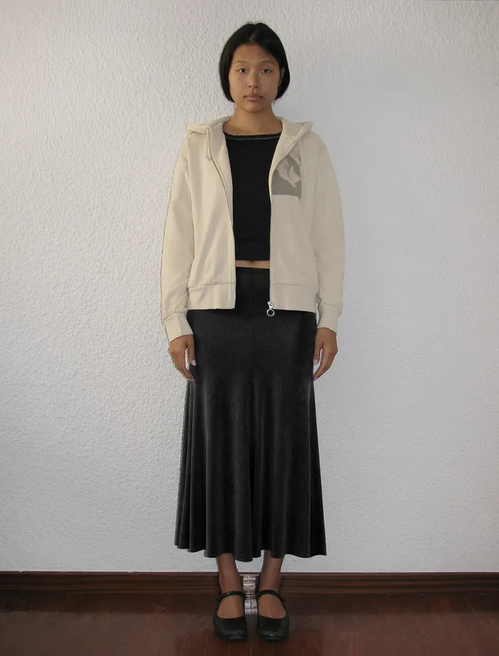 Paloma Wool VICKY Black Flared Cupro Skirt Women Bottoms