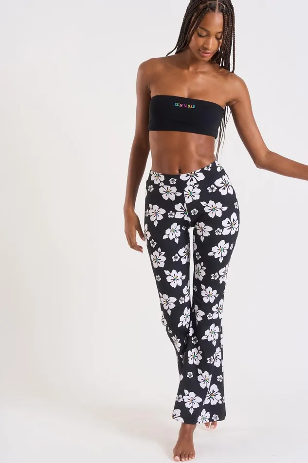 PANTALON BEACHWEAR Black 8211 NOELO SUNMUSE Black Women Banana Moon Pants