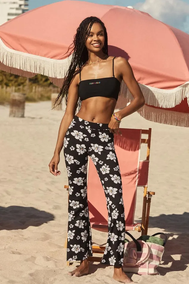 PANTALON BEACHWEAR Black 8211 NOELO SUNMUSE Black Women Banana Moon Pants