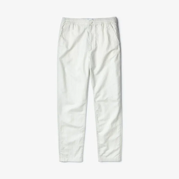 Pants and Shorts Lacoste Mens Fine Striped Cotton Linen Chinos WhiteDark Grey Shop Online