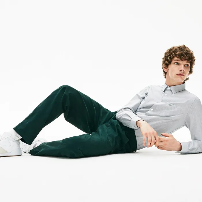 Pants and Shorts Lacoste Mens Loose Fit Textured Stretch Cotton Chinos Green Gift Ideas Pants and Shorts Lacoste Mens Loose Fit Textured Stretch Cotton Chinos Green Gift Ideas
