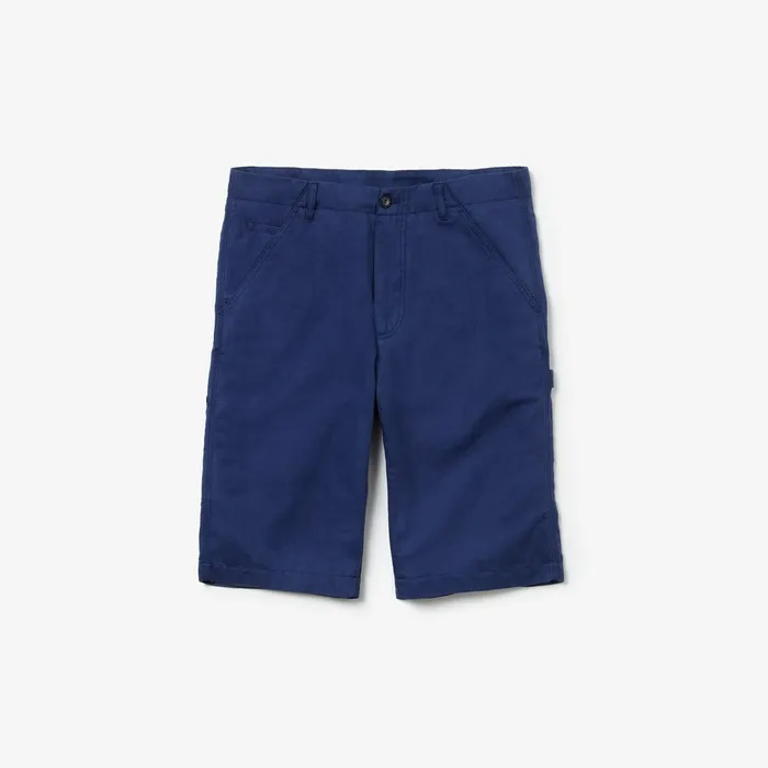 Pants and Shorts Lacoste Mens Regular Fit Cotton And Linen Shorts Inkwell On Sale