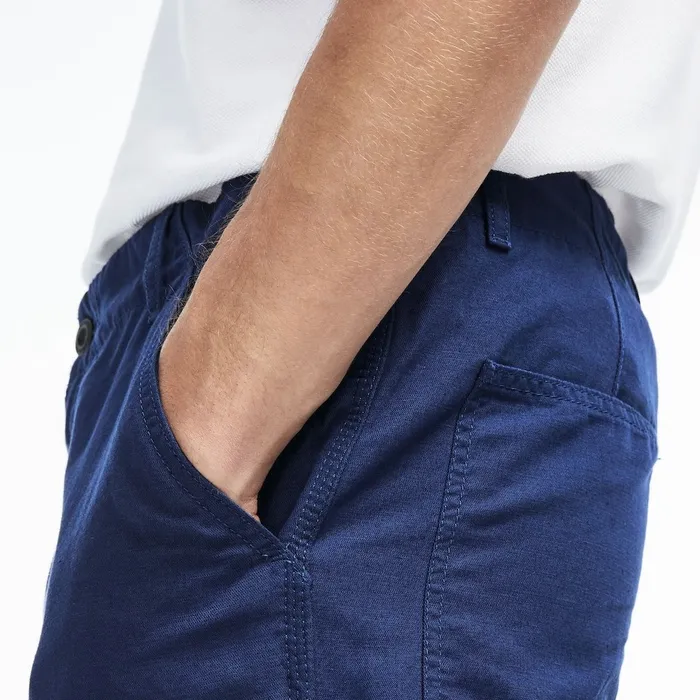 Pants and Shorts Lacoste Mens Regular Fit Cotton And Linen Shorts Inkwell On Sale