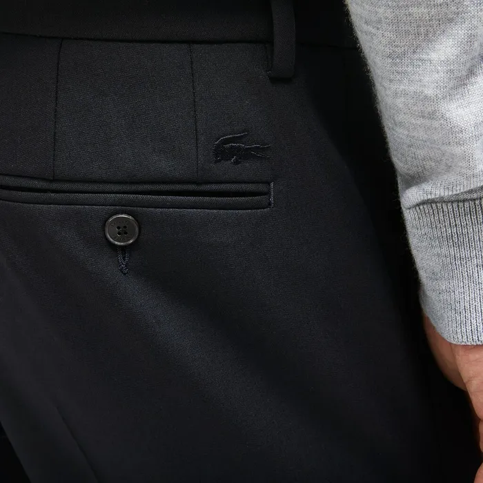 Pants and Shorts Lacoste Mens Slim Fit Stretch Twill Chino Pants Navy Blue Shop Online