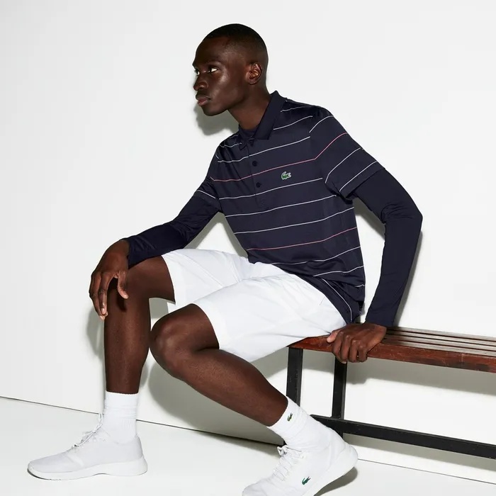 Pants and Shorts Lacoste Mens SPORT Stretch Taffeta Technical Golf Bermuda Shorts White Shop Online