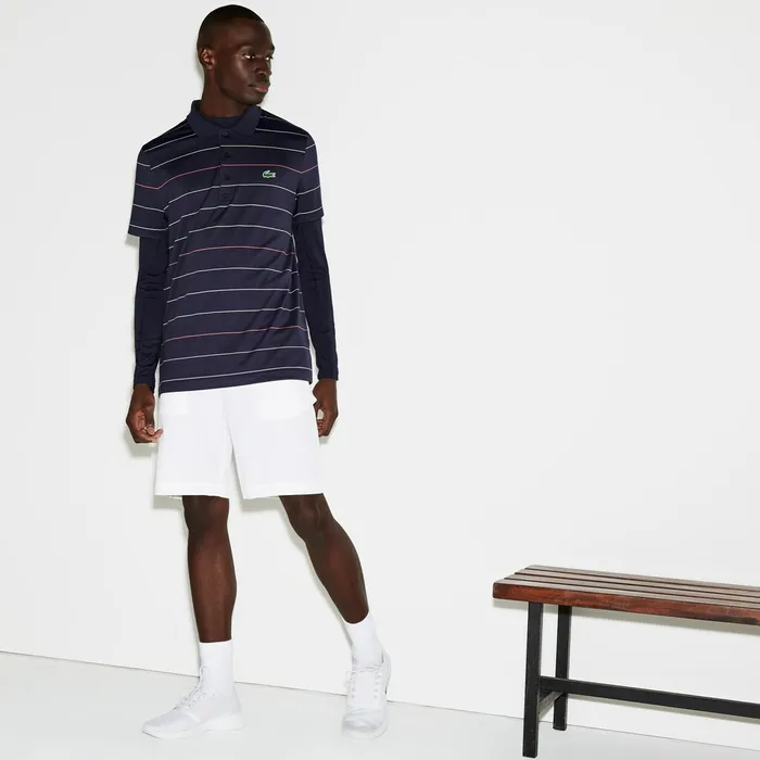 Pants and Shorts Lacoste Mens SPORT Stretch Taffeta Technical Golf Bermuda Shorts White Shop Online