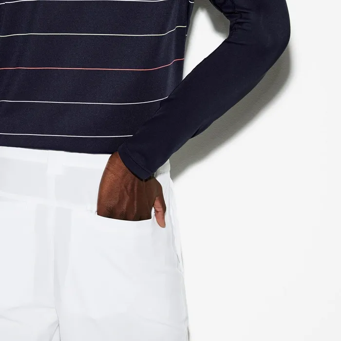 Pants and Shorts Lacoste Mens SPORT Stretch Taffeta Technical Golf Bermuda Shorts White Shop Online