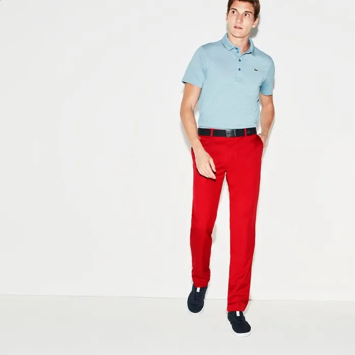 Pants and Shorts Lacoste Mens SPORT Technical Golf Pants Red Casaul