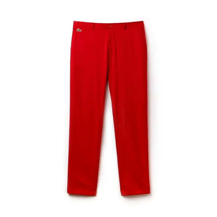 Pants and Shorts Lacoste Mens SPORT Technical Golf Pants Red Casaul