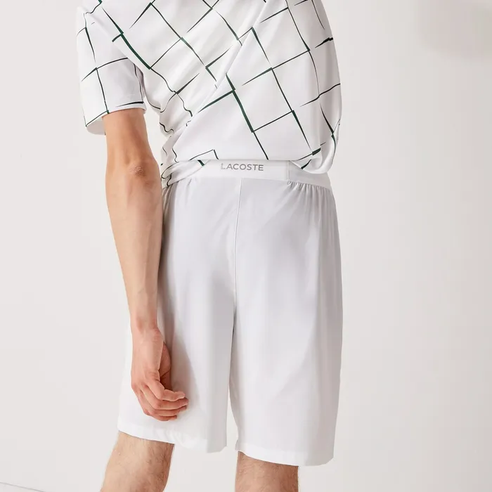 Pants and Shorts Lacoste Mens SPORT Tennis Stretch Shorts White Gift for Friend