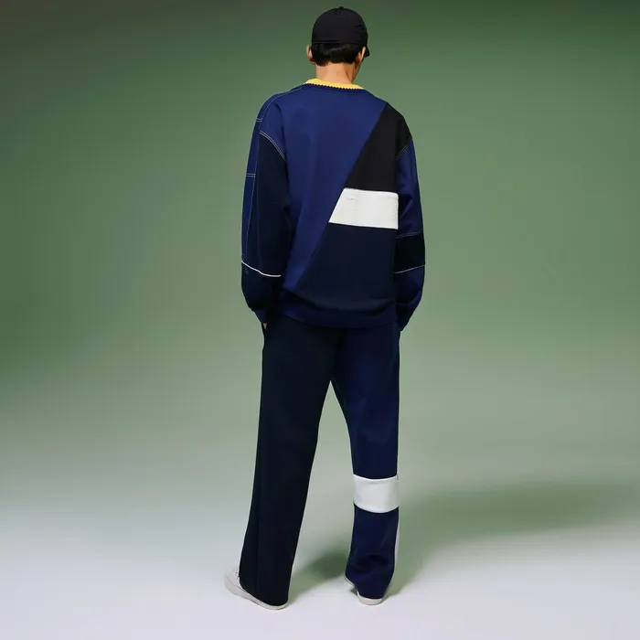 Pants and Shorts Lacoste Mens Unisex Fashion Show Multicolored Trackpants White Popular
