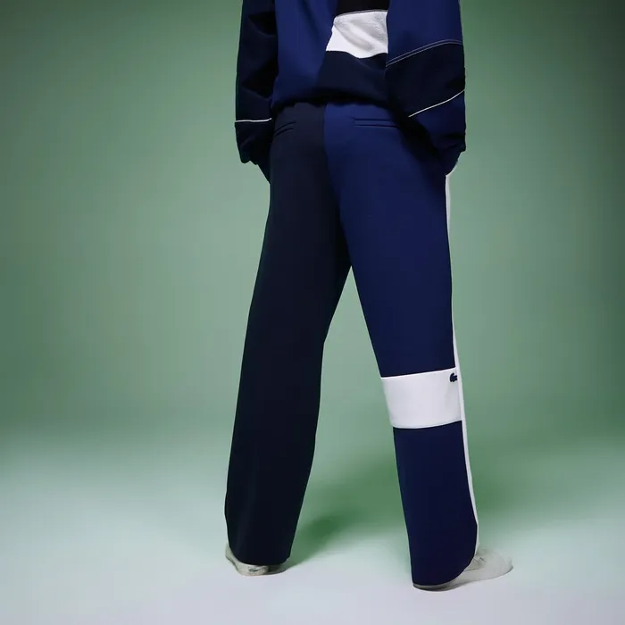 Pants and Shorts Lacoste Mens Unisex Fashion Show Multicolored Trackpants White Popular