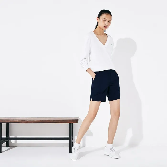 Pants and Shorts Lacoste Womens SPORT Gabardine Bermuda Shorts Navy Blue For Sale Online Pants and Shorts Lacoste Womens SPORT Gabardine Bermuda Shorts Navy Blue For Sale Online