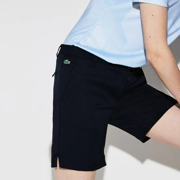 Pants and Shorts Lacoste Womens SPORT Gabardine Bermuda Shorts Navy Blue For Sale Online